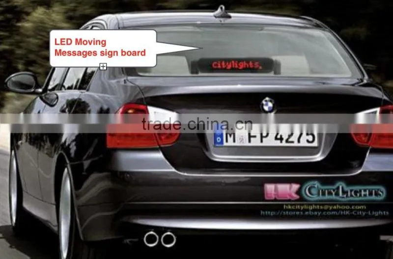 2016 the most hot-selling 11 messages programmed scrolling messages speed and intensity adjustable led car display board