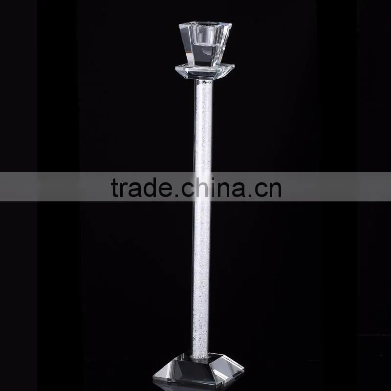 wholesale hanging ball shape crystal glass candle holder for decoration