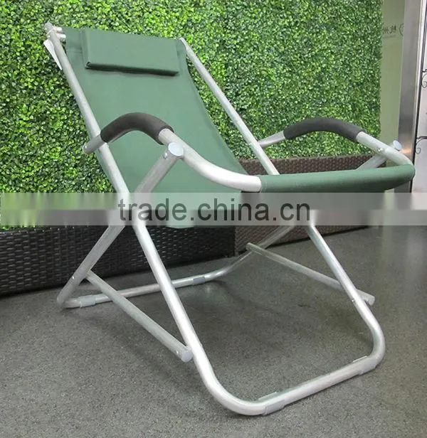 Aluminum frame folding beach chair