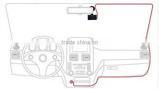 Night vision 1080P car DVR recorder