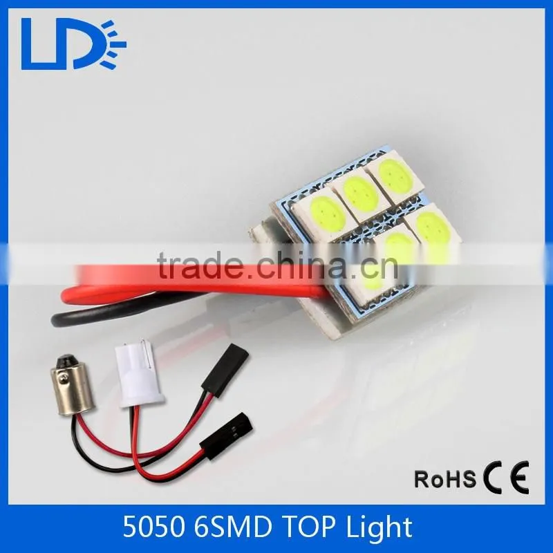 Car styling dc 12v white color 5050 6leds car top light