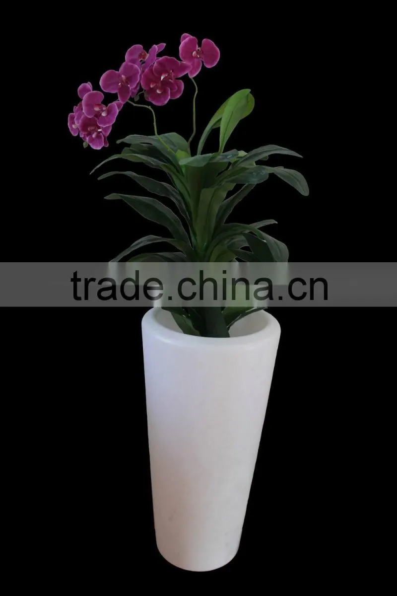 anywhere home garden decoration high and round led flower pot