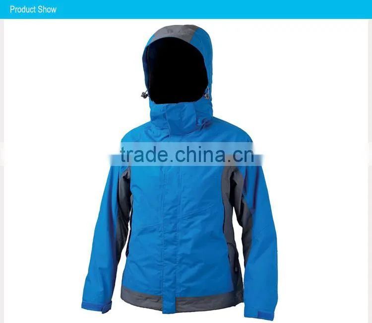 Hot stylish waterproof zipper womens winter clothes for fishing