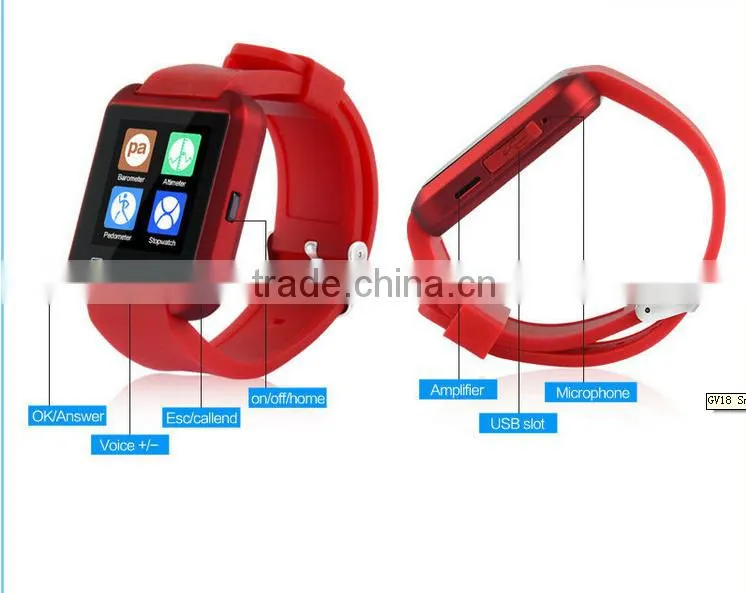 2016 New Bluetooth Smartwatches U8 Smart Watch for Andriod Mobile Phone with Bluetooth Wristwatch