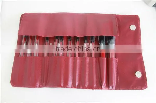 12pcs Red bag personalized beauty brushes Best makeup brush set factory direct