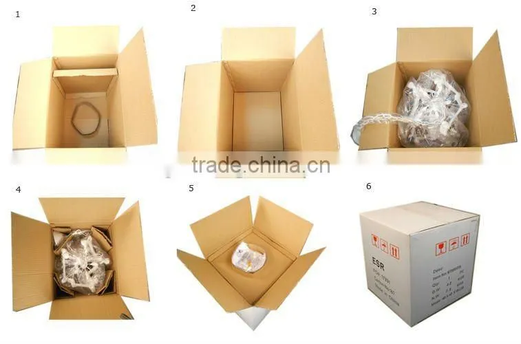 Modern 6 light metal frame rose flower crystal ceiling light