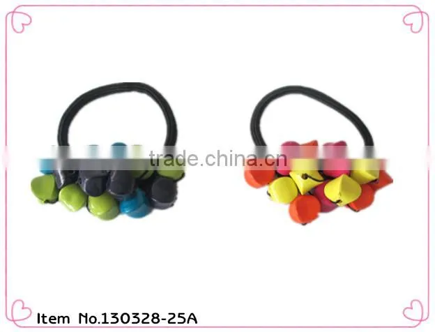 rainbow colored hair rubber bands