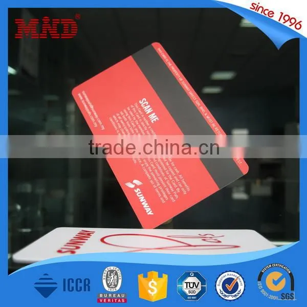 MDP159 pvc plastic cards 30mil hico magnetic magstripe card