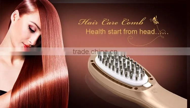 Plastic hair combs wholesale vibrating hair straightening oil 12ml tank hair growth comb