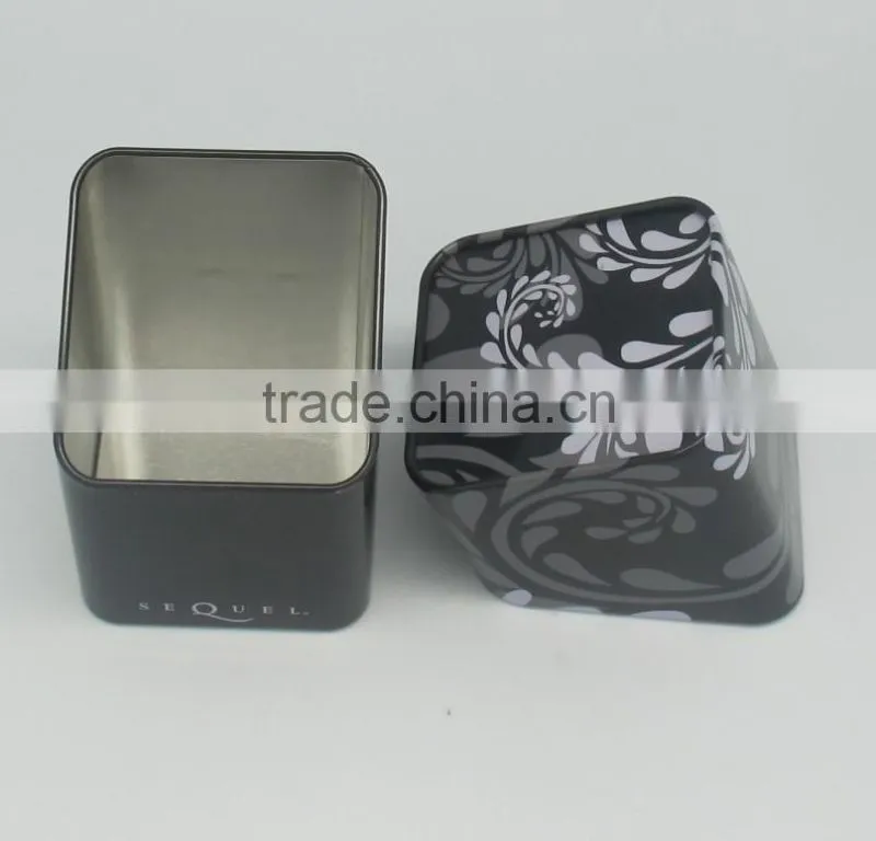 gift use wholesale high quality with 4C printing square metal tin box