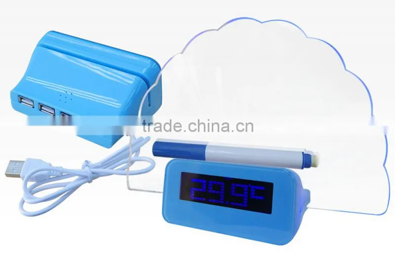 Digital World Time LED Alarm Clock with Calendar