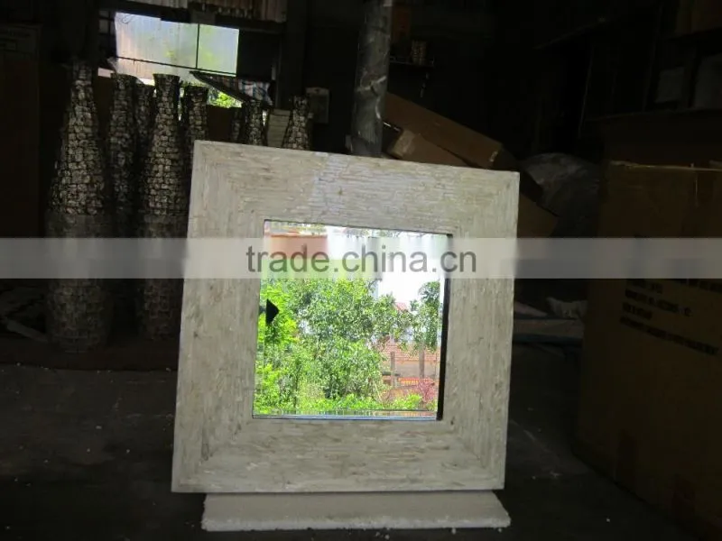 Sophisticated design mirror frame with mother of pearl inlaid made in Vietnam