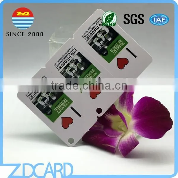 Loyalty PVC Combo Card with Break Off Punched Hole Key Tag