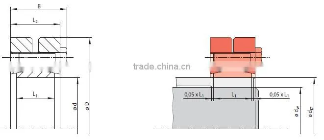 non-key connection stainess steel shaft locking assembly RLK603