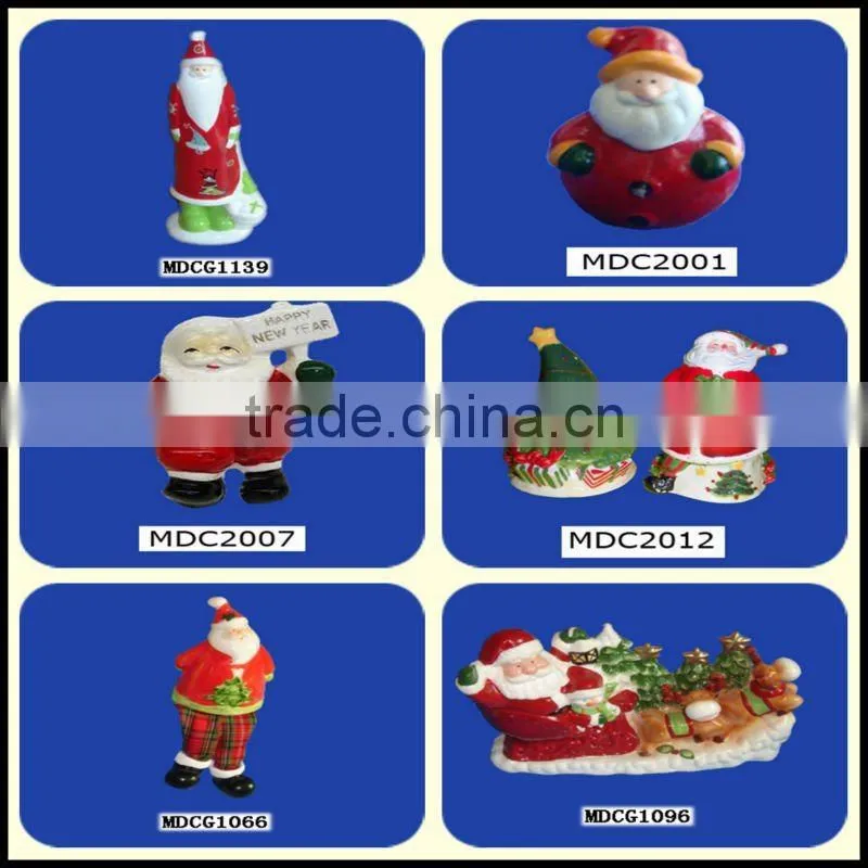 Holiday painted christmas flower pots
