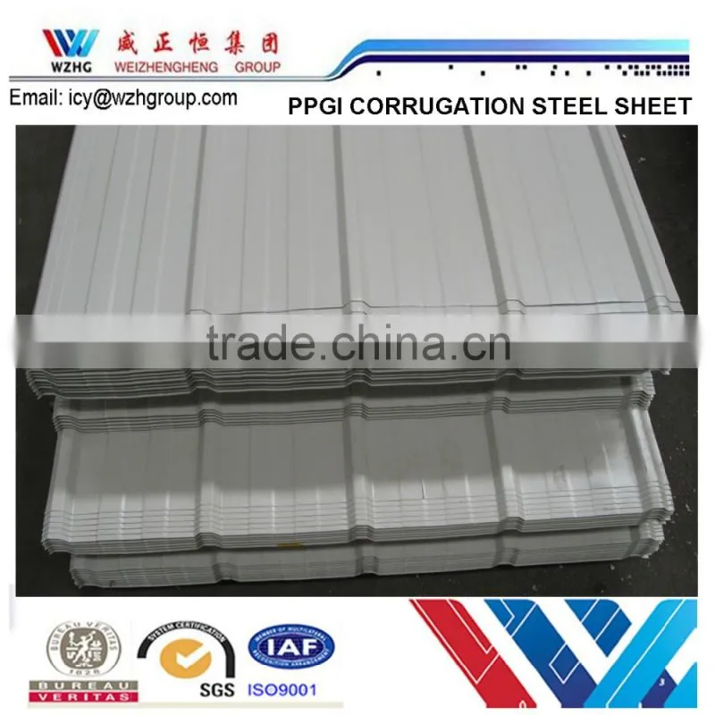 750/828/840 Popular prepainted galvanized corrugated roofing tile, wall sheet