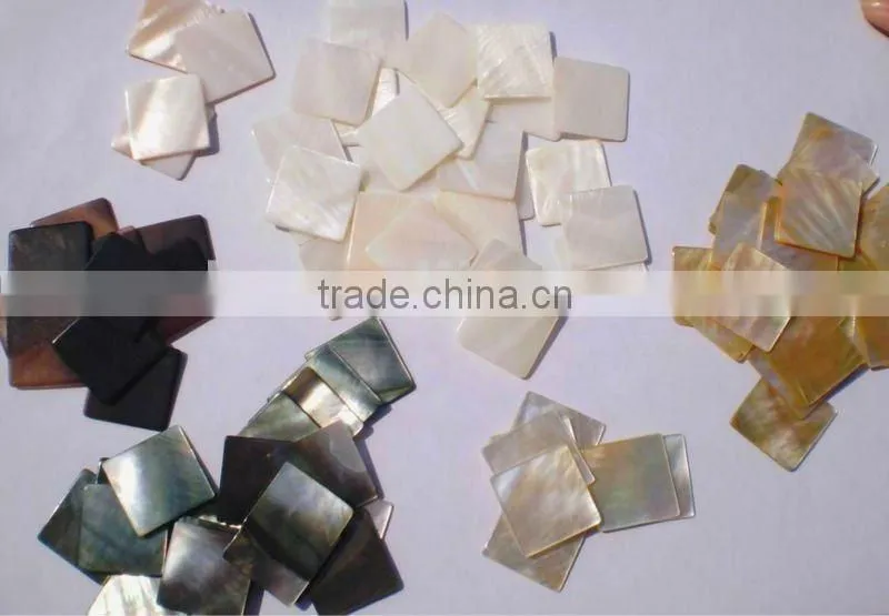 square cut thick abalone paua shell blank inlays