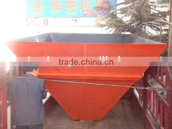Industrial raw materials storage feeding steel hopper