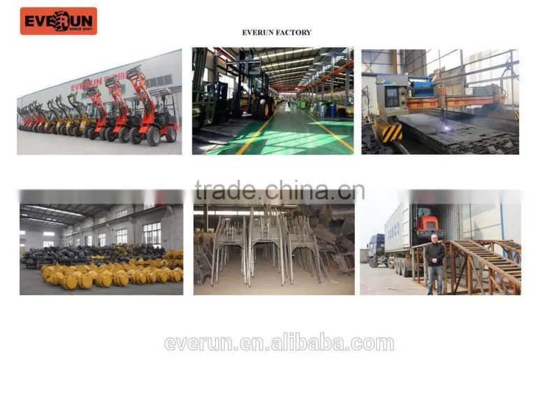 Qingdao Everun New Agricultural Machines ER16 Graaple Forks Loader With Electric Joystick