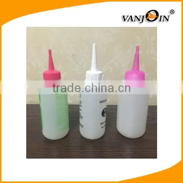 Empty 180ml 6oz plastic hair applicator bottle wholesale