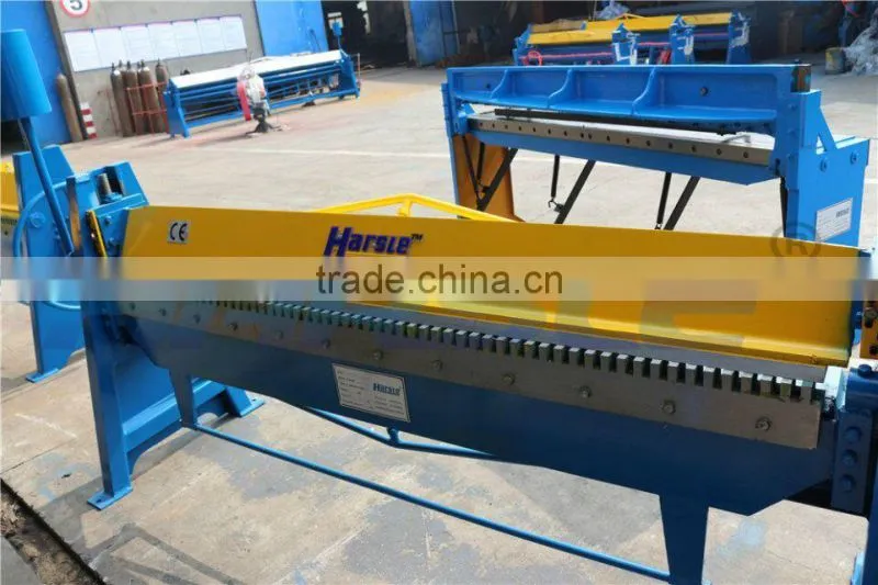 manual steel folding machine/steel sheet metal bender/duct folding equipment