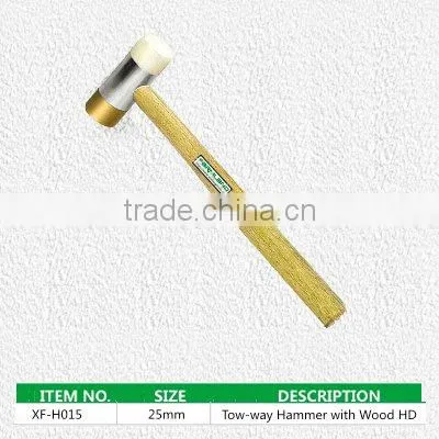 Install hammer with wooden handle