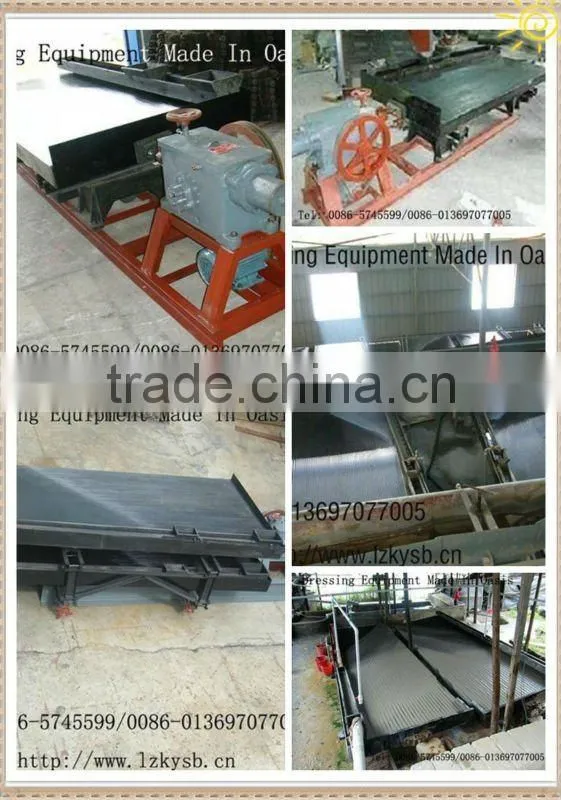 Low price 6-S shaking table for mineral concentration
