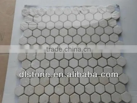 Crema Marfil Marble Mosaic Tile, Beige marble mosaic Tile