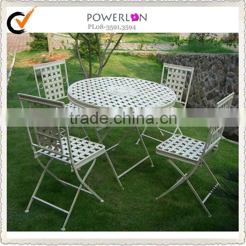 Outside table and chairs wrought iron
