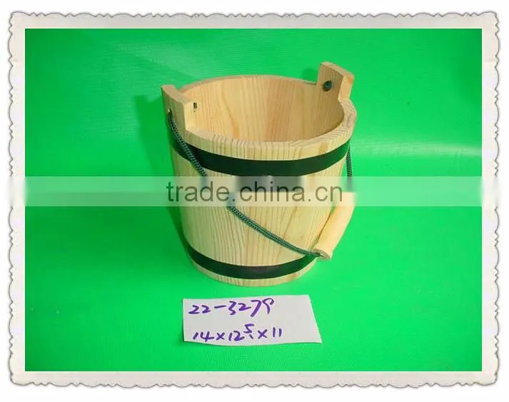 New product mini wooden bucket,wooden bucket wtih hanger