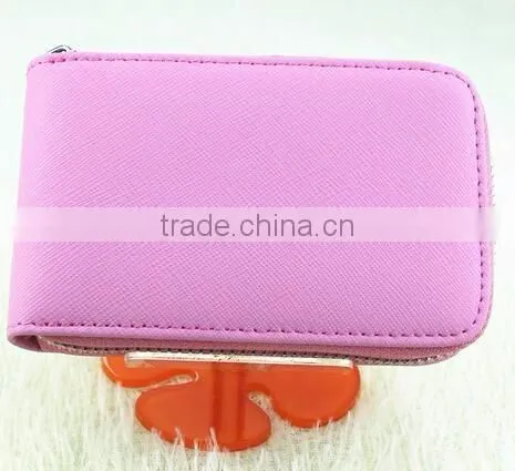 cy278 Genuine leather card holder slim wallet card wallet double Organ card package gift card holder