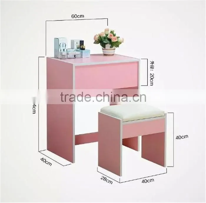 Dressing Makeup Table Fashion Colorful Dresser Cabinet Combination Low Price Good Quality Dresser Set 60*40*74cm T15-523A