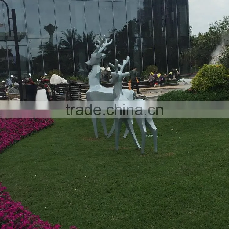 FRP reindeer landscape sculpture