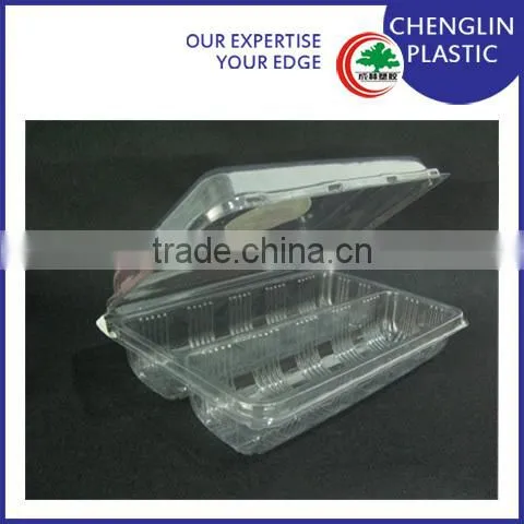 cheap transparent clear fruit plastic tray with PVC, PET,PS, FREE MOULD
