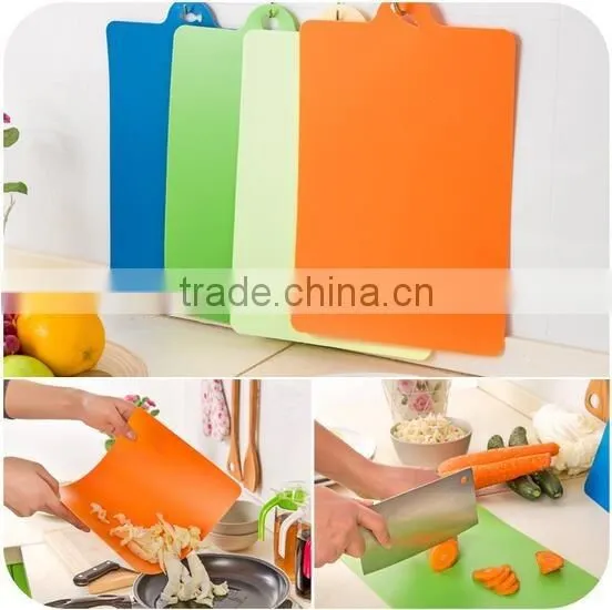 plastic chopping board folding flexible cutting board set wholesale cutting boards