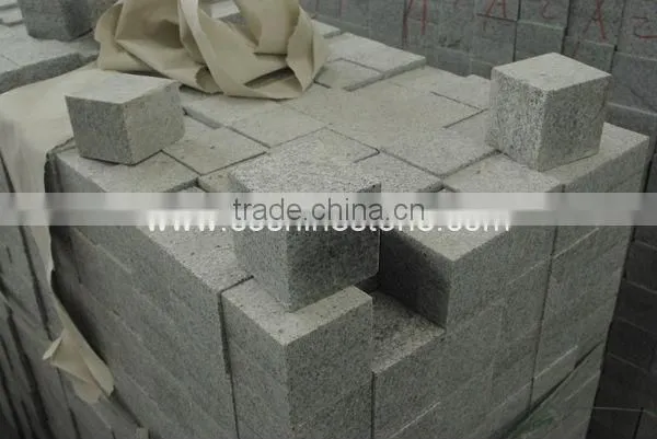 Flamed G603 cube stone