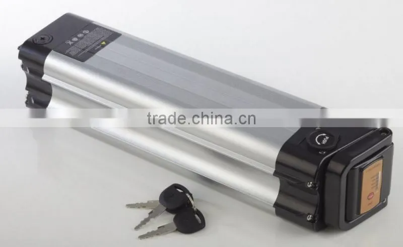36V9Ah lifepo4 ebike battery pack silver fish style