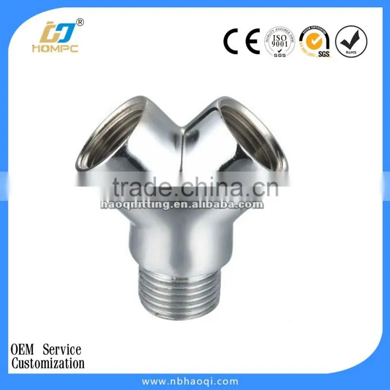 Chrome plated sanitary brass plumbing fitting