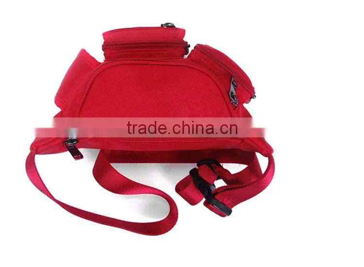 Outdoor sport black waist bag for men