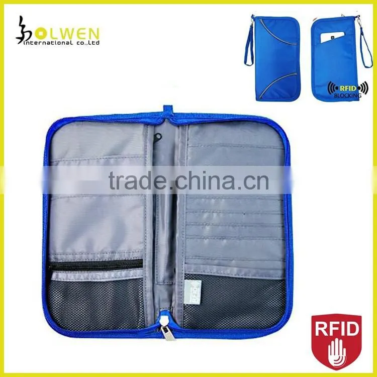 Passport Holder Organizer Travel Wallet RFID Blocking