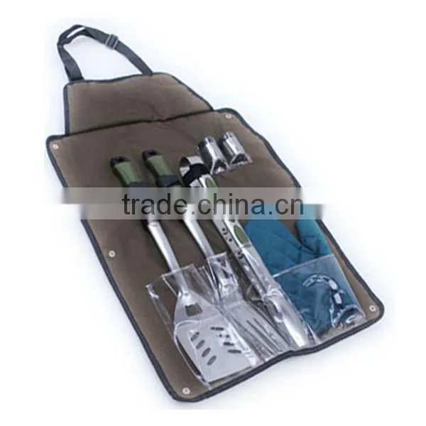 BQ-2102 7 pcs plastic handle bbq tools