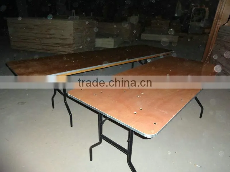 banquet round dining table wooden folding table