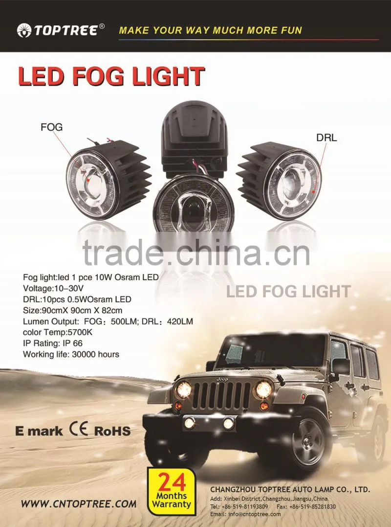 LED fog light 4x4 offroad motorcycle led headlight for jeep wrangler