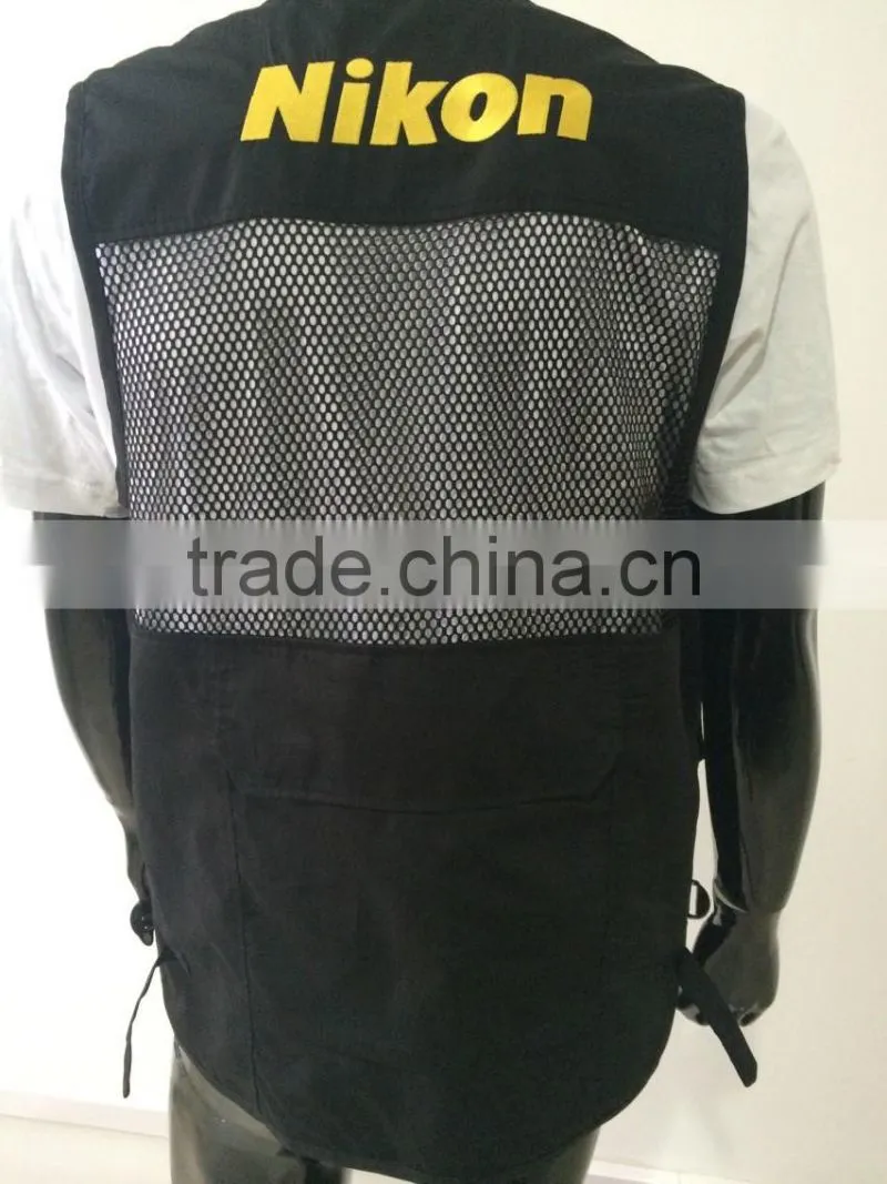 Multipocket shooting vest uniform vests with pockets mesh vest