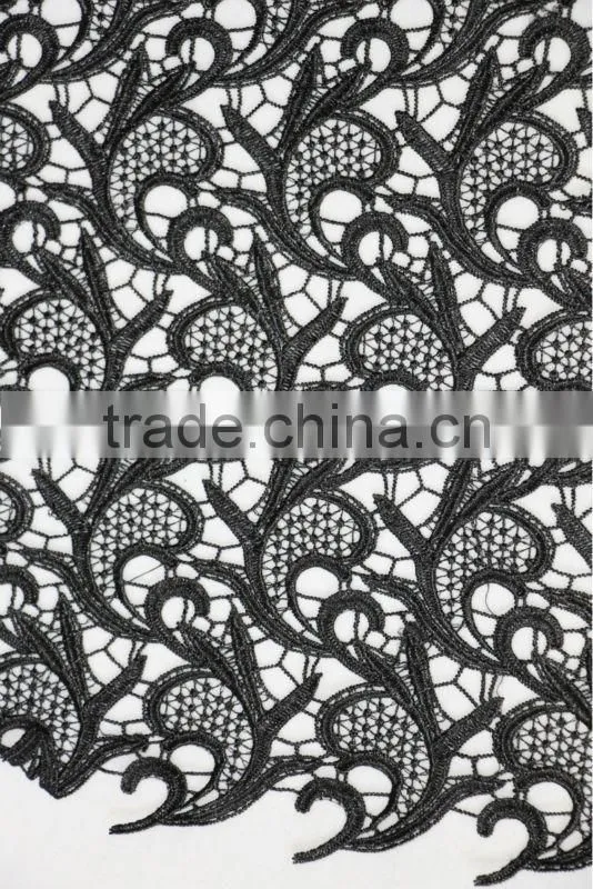 embroidered flower trim fabric