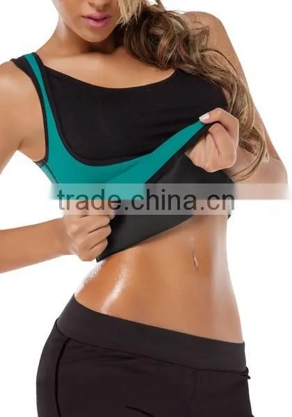 100 % latex neoprene body slimming shaper vest Waist Cincher with Zipper