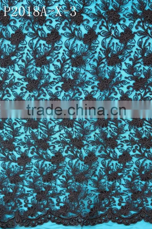 Promotional embroidery sequins and beaded lace trim for wedding dress With Bottom Price