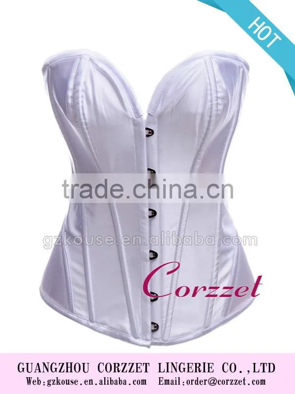 Satin Overbust Steel Bone Wholesale Corset Busk