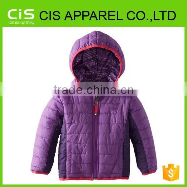 European Nylon down Kid's wear winter cute jacket outdoor child garment