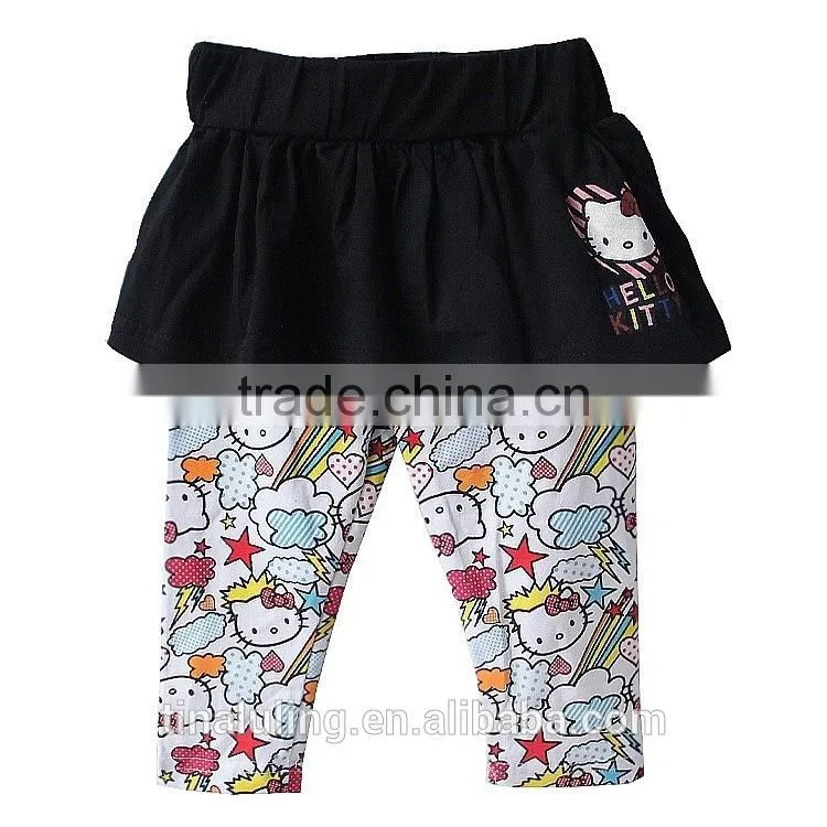 fashion baby girls kitty legging-skirts children leggings and tights